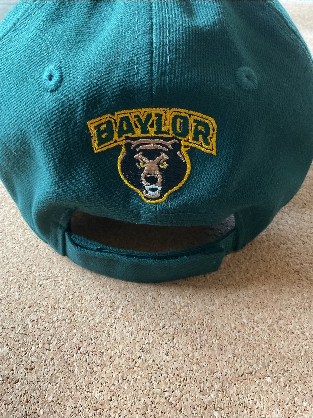 New Era Baylor University dark green adjustable baseball hat - Picture 2 of 6